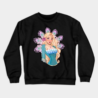 Peacock Princess Crewneck Sweatshirt